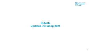 Rubella
Updates including 2021
15
 