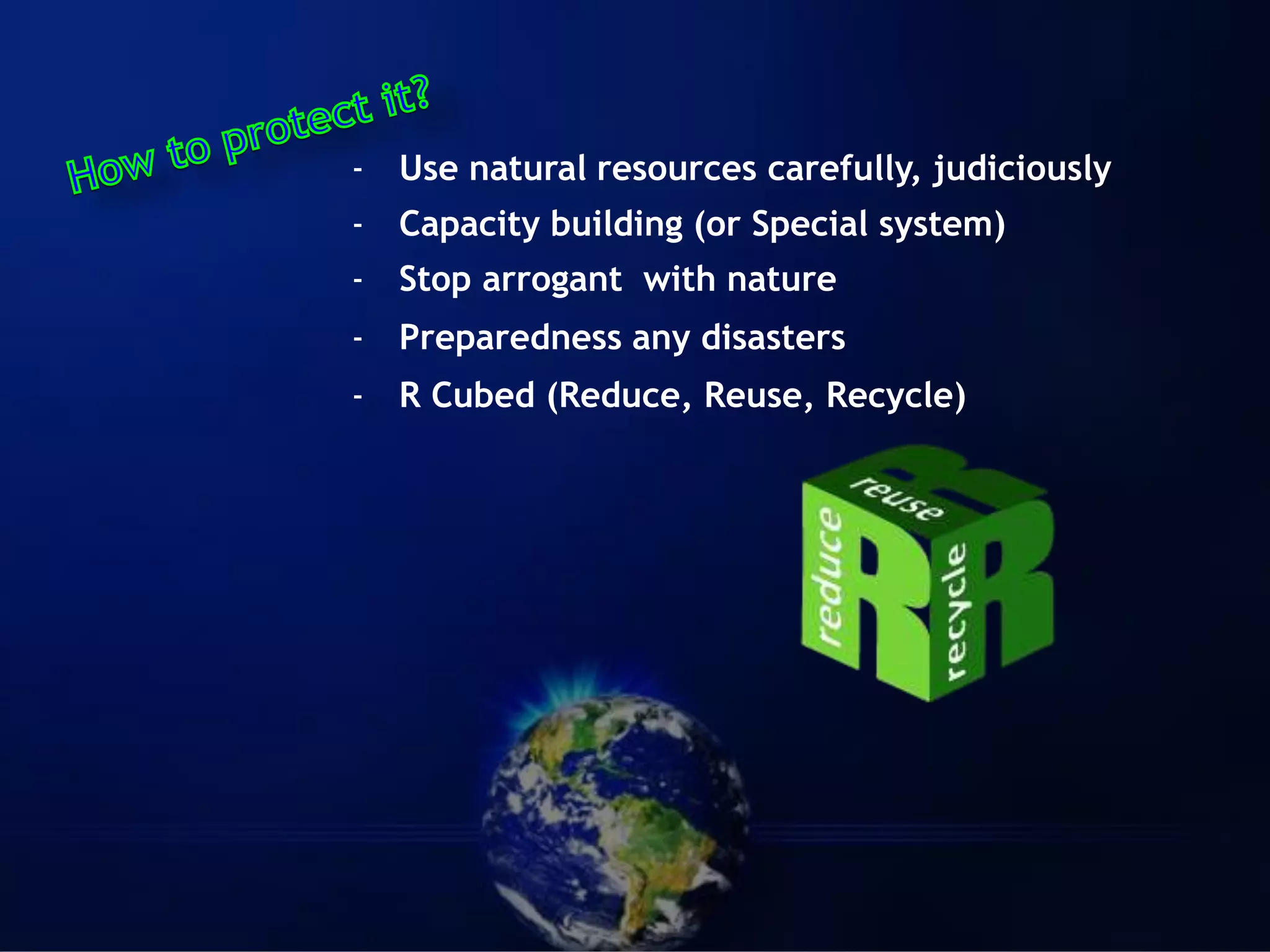 How to prevent natural disasters | PPTX | Disasters