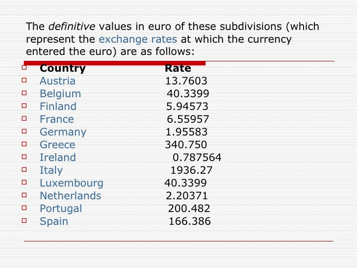 Euro Currency
