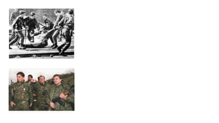 Conflicts & Wars
• Northern Ireland: conflict between the Roman
Catholics and Protestants.
• The former Yugoslavia: conflict between the Serbs,
Croats, Bosnians and Albanians on the Balkan
Peninsula
 