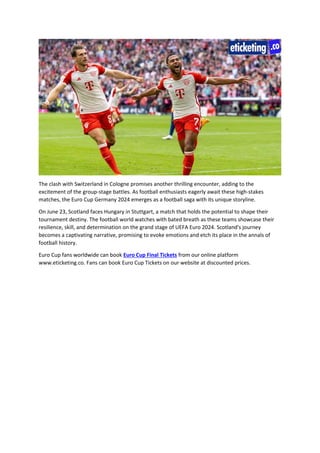 Euro 2024 Germany Fixture Schedule, Dates, and Potential Tournament