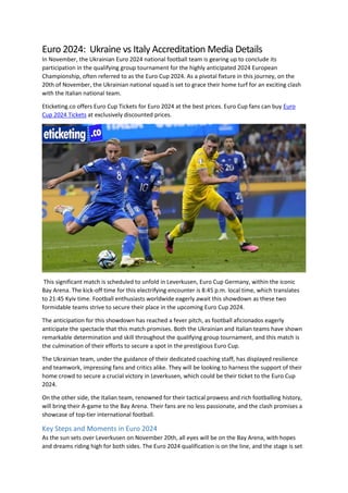 Euro 2024 Ukraine vs Italy Accreditation Media Details.docx