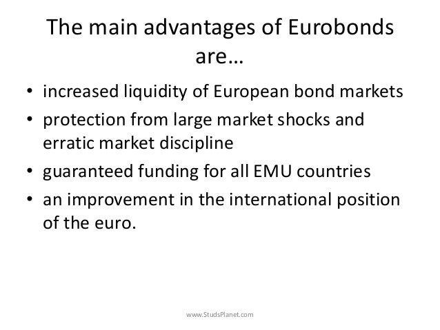 Advantages and disadvantages of eurobonds
