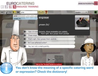 Eurocatering Language Training - Quick tour
