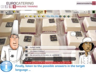 Eurocatering Language Training - Quick tour
