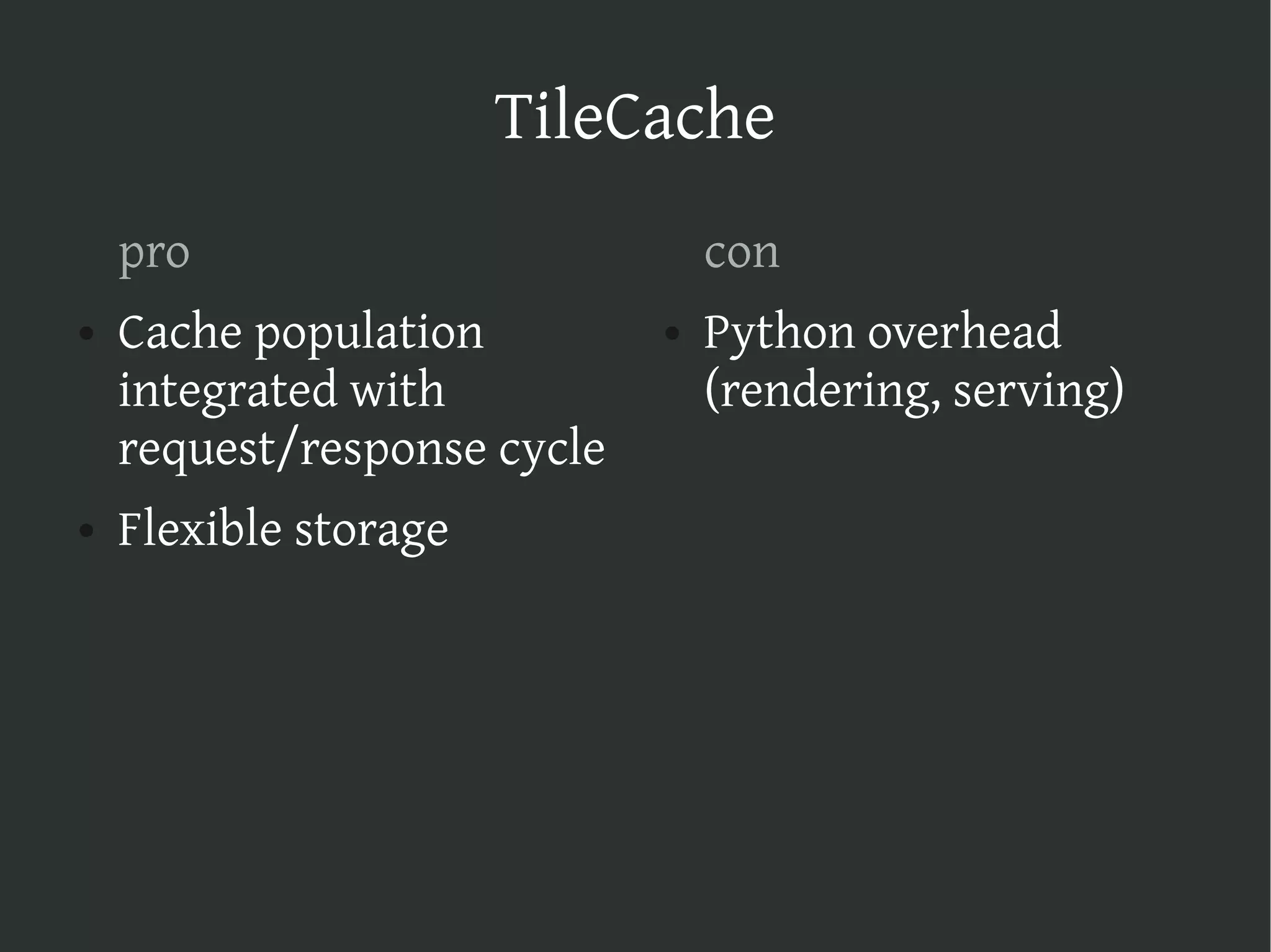 The Web map stack on Django