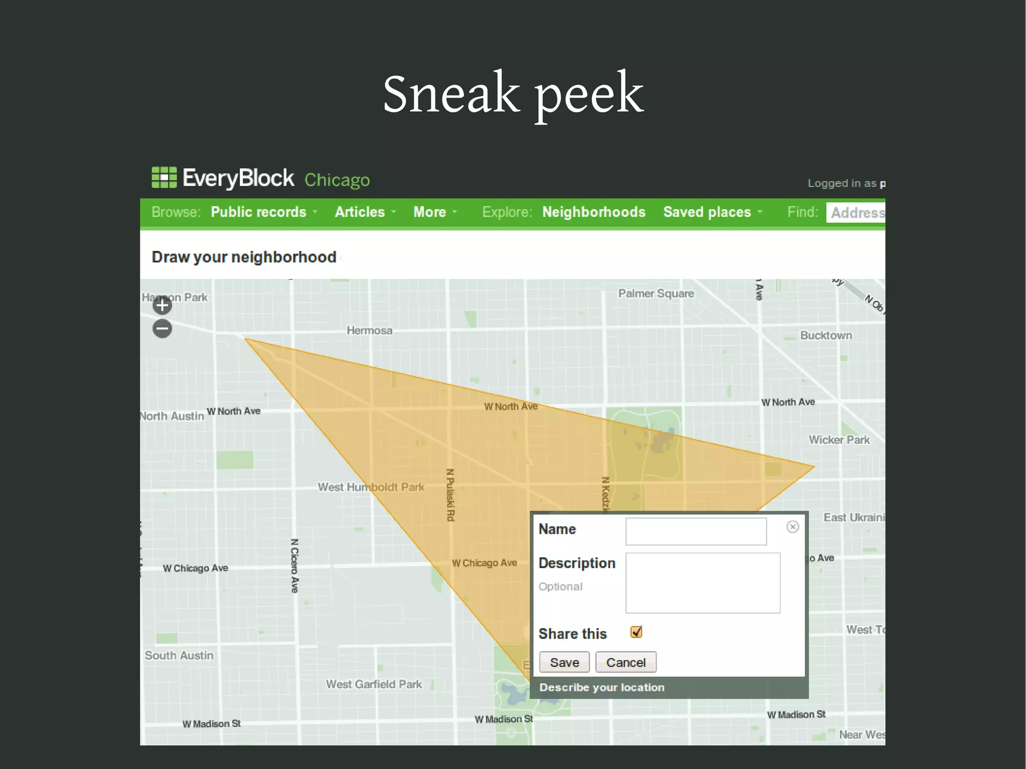 The Web map stack on Django