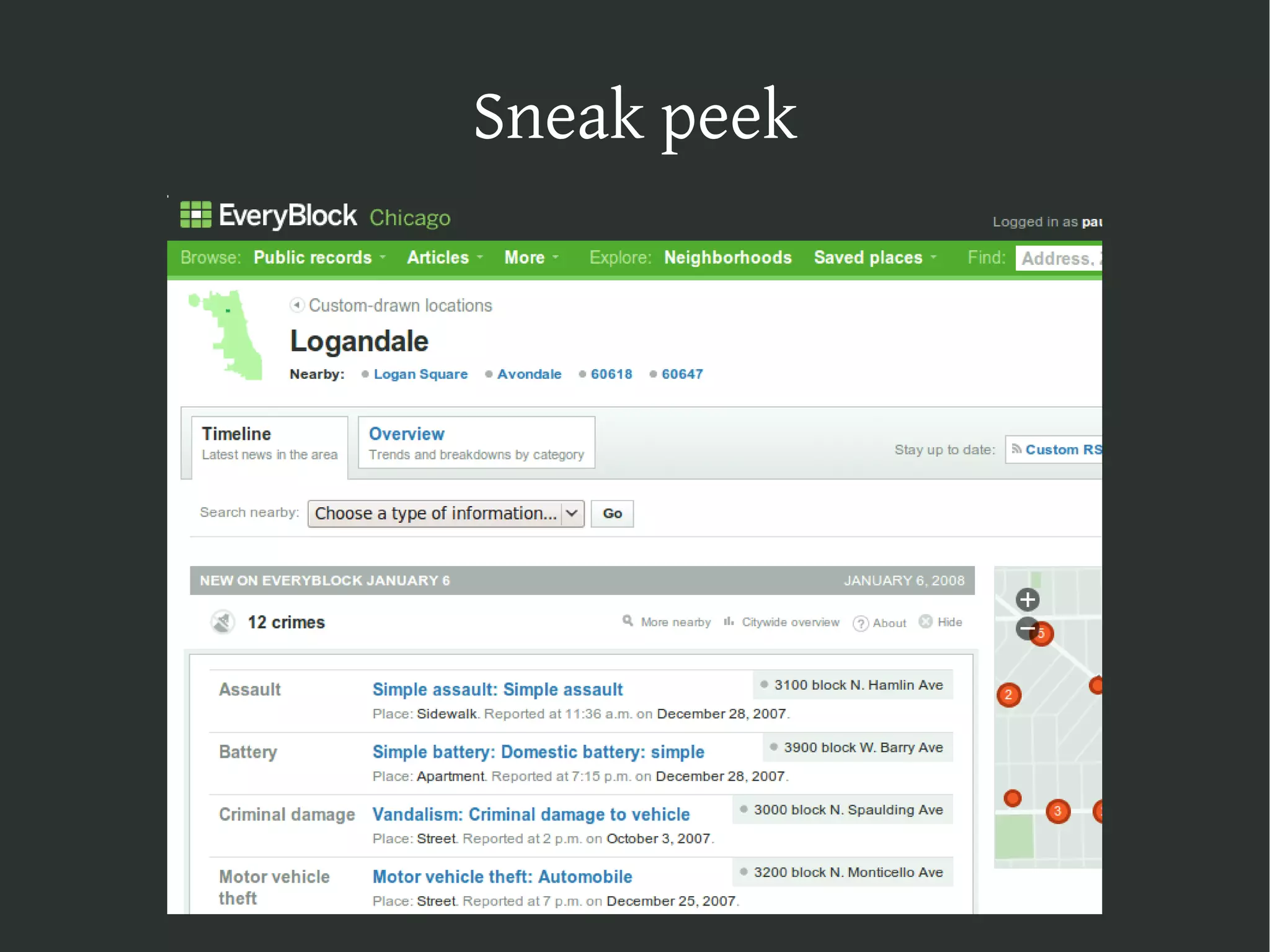 The Web map stack on Django