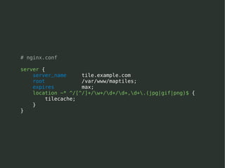 The Web map stack on Django