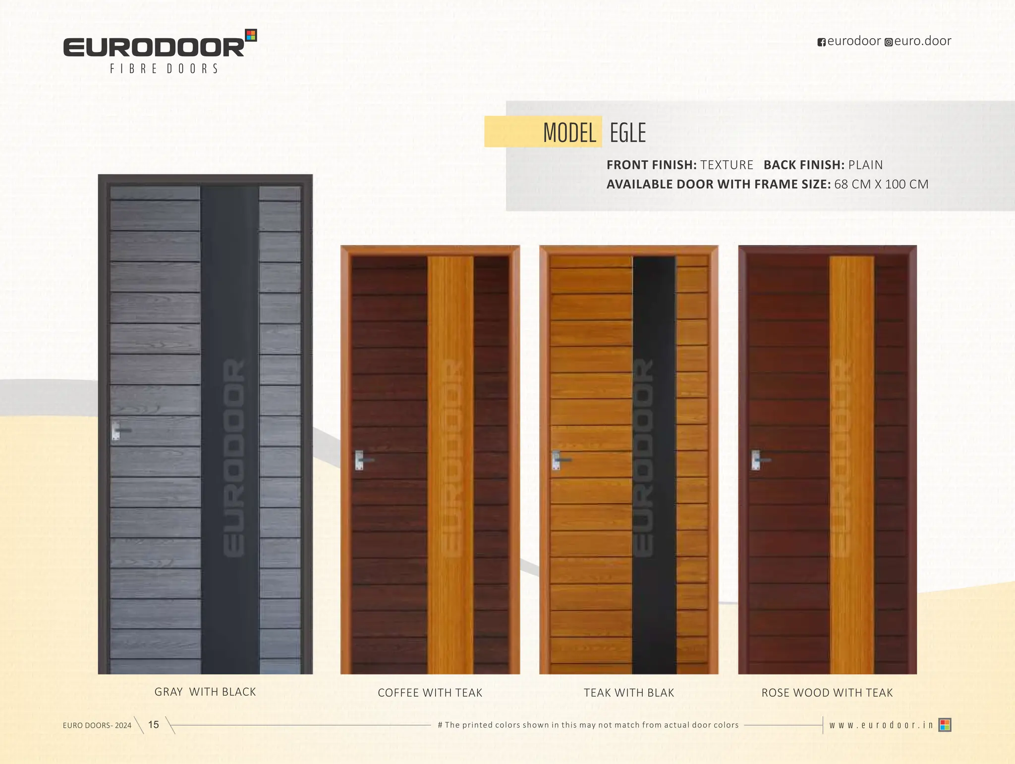 Euro Fiber Doors Pdf Catalogue with Price List In Kerala | PPT