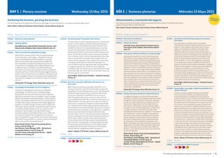 The leading international treasury event for the Americas | 5
Anchoring the business, growing the business
This morning looks at the big trends that are forcing change. In times of disruption, can treasury steer the right course?
Chair: Robert J. Novaria, EuroFinance Tutor  Partner, Treasury Alliance Group, US
8:00am	Registration, refreshments and exhibition opens
9:00am	Welcome to the conference
9:10am	 Opening address
	Juan Pablo Cuevas, Head of Global Transactions Services, Latin
America  the Caribbean, Bank of America Merrill Lynch, US
9:20am	How to win when the playing field changes
	What kind of company are you? Are you being swamped
by the revolution in technology – the global scrutiny of
social media, Big Data and the disruption to customer
behaviors and previously strong business models? It is
this simultaneous assault that makes today’s business
environment so challenging. And it affects different firms
in different ways. Incumbents face existential threats.
Innovators run to stand still, looking over their shoulders at
the latest start-ups. All the while, boards struggle to balance
today’s cash cows with tomorrow’s growth, and treasury and
finance struggle with the new realities of a less benign world.
How do firms manage this environment if they are to stay on
top of it?
	Edd Dumbill, VP Strategy, Silicon Valley Data Science, US
9:50am	Say goodbye to the golden era of tax mitigation
	The rules of multinational income tax and regulation
are changing. The OECD, the EU, emerging markets
governments, and even the US are focused on effecting
significant international tax rule changes. Specific changes
being contemplated include addressing so-called stateless
income, and shifting of profits to low or no-tax jurisdictions
through intercompany transactions (including ‘aggressive’
practices in transfer pricing). And they want to redress the
information balance between corporates and governments
in tax affairs by demanding country-by-country income
reporting. These changes could significantly impact
companies’ global tax and legal infrastructures. What will
this mean for treasury? Even if regulations are watered
down, the golden era is over. What is the current state of play
with Dodd Frank and EMIR, for instance, and how will all this
affect treasury structures going forward?
	Robert Royall, Partner, Financial Accounting Advisory
Services, Ernst  Young, US
Sam Peterson, Senior Manager, FAAS – Derivatives 
Commodities Markets, Ernst  Young, US
Lee Holt, Partner, International Tax Services – Capital
Markets, Ernst  Young, US
10:30am	Refreshment break  Speakers’ Corner
11:10am	Do you feel lucky? Then ignore cyber threats
	The real money in cybercrime these days is you. Not you the
person, you the enterprise. While scamming individuals is
still big business, the sophisticated cyber fraudsters have
turned their attention to emptying databases of customer
records, hacking payment services and supply chains and
blackmailing corporates with threats of web disruption and
worse. The advent of mobile treasury will open up another
front in the war. And it’s not just corporate giants that must
beware. Around half of all cyber-attacks target small and
medium-sized enterprises. These attacks do not just cause
immediate operational and reputational damage. The
costs of defense and the ongoing damage following attacks
is a significant profit leak. Cybercrime is no longer low
probability, high cost. Unless you are well prepared it is high
probability, high cost. In this session are the key threats and
the best ways to counter them.
	Josh Goldfarb, Chief Security Strategist – Enterprise Forensics,
FireEye, US
12:00pm	New rules, new game. Will banks still want you on
their team?
	When treasurers talk about disruption, Basel III is not a
priority. It should be. Basel III fundamentally changes the
profitability of most banking products and so the desirability
of different types of transactions and clients. With hardly
the ink dry on Basel III, could Basel IV be on its way as
well? The relationship you have with your bank, with its
cross-subsidies and trade-offs, evolved over many years in a
different regime. The new regime may make your business
unattractive. In particular, changes to capital requirements
turn upside down the bank/corporate liquidity relationship.
Once treasurers who needed liquidity were prized, in future it
will be those who can provide it in the right form. In addition,
the new rules will redraw the map of which bank does
business where. To win in this new environment, treasurers
need to understand it and restructure the business they put
banks’ way to make sure they remain valued customers.
So what should they do? What impacts have already been
felt? And what is coming next? An expert analyst will open
this discussion with the lowdown on what specific banks
are doing. Real life examples will follow on how banking
relationships are changing and what to do about it.
	Daniel L. Blumen, CTP, Partner, Treasury Alliance Group, US
12:30pm	Lunch
2:00pm	Conference breaks into streams
	
DÍA 1 | Sesiones plenarias Miércoles 13 Mayo 2015DAY 1 | Plenary sessions Wednesday 13 May 2015
08:00am	Refrigerios y apertura de la exposición
09:00am	Bienvenida a la conferencia
09:10am	Palabras de abertura
	Juan Pablo Cuevas, Head of Global Transactions Services,
Latin America  the Caribbean, Bank of America Merrill
Lynch, US
09:20am	Cómo ganar cuando hay cambios en el campo de juego
	¿Qué tipo de compañía es la suya? ¿Está abrumado por
la revolución en la tecnología: el escrutinio global de las
redes sociales, Big Data y la alteración de los patrones de
comportamiento de los clientes y de modelos de negocios
anteriormente fuertes? Esta arremetida simultánea es la
que hace que el entorno de negocios de la actualidad sea tan
desafiante. Y afecta a las diferentes empresas de maneras
distintas. Quienes ocupan cargos de alta responsabilidad
enfrentan amenazas existenciales. Los innovadores corren
para mantenerse en pie, mientras mantienen la mirada fija
sobre las últimas start-ups. Al mismo tiempo, los directorios
luchan por equilibrar las operaciones actuales que generan
mayor flujo de fondos con el crecimiento a futuro; por su
parte, las tesorerías y los sectores de finanzas lidian con las
nuevas realidades de un mundo cada vez menos benévolo.
¿Cómo deben manejar este entorno las empresas para
mantenerse a la delantera?
	Edd Dumbill, VP Strategy, Silicon Valley Data Science, US
09:50am	Olvídese de la época dorada de la optimización fiscal
	Las reglas del impuesto a la renta multinacional están
cambiando. La OCDE, la UE, los gobiernos de los mercados
emergentes y hasta los Estados Unidos están enfocados
en efectuar cambios significativos al régimen impositivo
internacional. Algunos de los cambios específicos que
están siendo contemplados incluyen el llamado ingreso
sin estado, y el movimiento de ganancias a jurisdicciones
con bajos impuestos a través de transacciones entre
compañías (incluyendo prácticas “agresivas” en los precios
de transferencia). Y quieren restablecer el equilibrio de
información entre empresas y gobiernos en los asuntos
fiscales exigiendo la presentación de informes país por
país. Estos cambios podrían afectar significativamente
la infraestructura fiscal y legal de las empresas a nivel
global. ¿Qué significa esto para la tesorería? Incluso si las
regulaciones son diluidas, la época dorada ha terminado.
¿Cuál es la situación actual con Dodd Frank y EMIR, por
ejemplo, y cómo afectará esto las estructuras de tesorería
de ahora en adelante?
	Robert Royall, Partner, Financial Accounting Advisory
Services, Ernst  Young, US
Sam Peterson, Senior Manager, FAAS – Derivatives 
Commodities Markets, Ernst  Young, US
Lee Holt, Partner, International Tax Services – Capital
Markets, Ernst  Young, US
10:30am	Pausa para refrigerio  Speakers’ Corner
11:10am	¿Se siente con suerte? Entonces, ignore las amenazas
informáticas
	En la actualidad, el verdadero dinero en los delitos
informáticos es usted. No usted como persona, sino como
empresa. Si bien engañar a particulares aún es un gran
negocio, los sofisticados estafadores informáticos han
redirigido su atención a vaciar las bases de datos de los
registros de clientes, hackeando los servicios de pagos y las
cadenas de suministro y chantajeando a las empresas con
amenazas de interrupción del servicio de Internet y otras
peores. El advenimiento de la tesorería móvil abrirá otro
frente de batalla. Y no son sólo los gigantes corporativos
los que deben estar atentos. Alrededor de la mitad de los
ataques informáticos están dirigidos a pequeñas y medianas
empresas. Estos ataques no solo causan un daño operativo
y reputacional inmediato, sino que también los costos
de defensa y el daño constante tras los ataques son una
importante pérdida de ganancias. El delito informático ya no
es cuestión de bajas probabilidades y alto costo. A menos que
esté bien preparado, es cuestión de alta probabilidad y alto
costo. En esta sesión se mencionarán las principales amenazas
y las mejores formas de contrarrestarlas.
	Josh Goldfarb, Chief Security Strategist – Enterprise Forensics,
FireEye, US
12:00pm	Nuevas reglas, nuevo juego. ¿Seguirán queriéndolo en su
equipo los bancos?
	Cuando los tesoreros hablan de disrupción, Basilea III
no es una prioridad. Debería serlo. Basilea III cambia
fundamentalmente la rentabilidad de la mayoría de los
productos bancarios y, así, el atractivo de los diferentes tipos
de transacciones y clientes. Con la tinta aún fresca en Basilea
III, podría estar en camino Basilea IV? La relación que tiene
con su banco, con sus subsidios cruzados y transacciones,
evolucionó con los años en un régimen diferente. El nuevo
régimen puede hacer que su negocio sea menos atractivo. En
particular, los cambios en los requisitos de capital invierten
la relación de liquidez entre los bancos y las empresas. En su
momento, los tesoreros que necesitaban liquidez eran los más
preciados; en el futuro, lo serán los que puedan suministrarla
de la forma correcta. Además, las nuevas reglas rediseñarán
el mapa bancario, cuales operan y dónde lo hacen. Para ganar
en este nuevo entorno, los tesoreros necesitan comprenderlo
y reestructurar el negocio que plantean a los bancos para
asegurarse de que sigan siendo clientes valorados. Entonces,
¿qué deberían hacer? ¿Qué efectos ya se han hecho sentir?
Y ¿qué es lo que se viene? Un analista experto abrirá esta
discusión con la verdad sobre lo que bancos específicos están
haciendo. Luego seguirán ejemplos reales de cómo están
cambiando las relaciones bancarias y qué hacer al respecto.
	 Daniel L. Blumen, CTP, Partner, Treasury Alliance Group, US
12:30pm	Almuerzo
2:00pm	 La conferencia se divide en secciones
	
Afianzamiento y crecimiento del negocio
Esta mañana examina las principales tendencias que están forzando el cambio. En tiempos de disrupción,
¿puede la tesorería elegir el rumbo adecuado?
Chair: Robert J. Novaria, EuroFinance Tutor  Partner, Treasury Alliance Group, US
TRADUCCIÓNAL ESPAÑOL
 