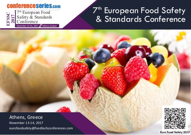 Resultado de imagem para 7th European Food Safety & Standards Conference greece