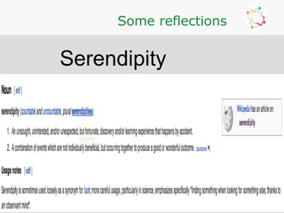 alt.ac.uk
Some reflections
Serendipity
 