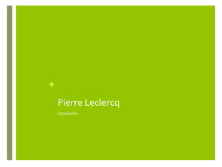 Présentation des résultats