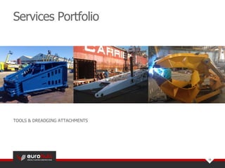 Services Portfolio
10
TOOLS & DREADGING ATTACHMENTS
 