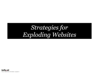 StrategiesforExploding Websites<br />