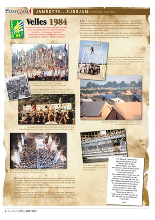 4 / - N°05 - JEUDI 7 AOÛT
Notre-Dame de l’Annonciation,
patronne des guides et scouts
d’Europe, Mère de Dieu,
Mère de l’Eglise, notre Mère,
en réponse à l’amour de Dieu et à votre
amour, nous nous consacrons
à votre coeur immaculé.
Nous mettons entre vos mains notre êtretout entier, notre baptême et notrepromesse scoute, pour que Dieu, parvotre médiation maternelle, fasse de nousles instruments fidèles de son amour.Nous vous confions notre volonté
de vivre de mieux en mieux selonl’évangile et la loi scoute et de servir
chaque jour de notre vie.
Guidez-nous sur la route qui mêne auPère, par votre Fils, dans la force de
l’Esprit Saint.
Amen
 