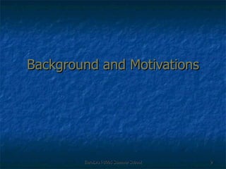 Background and Motivations 