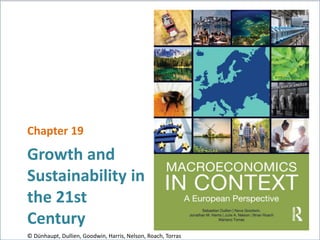 Growth and
Sustainability in
the 21st
Century
Chapter 19
© Dünhaupt, Dullien, Goodwin, Harris, Nelson, Roach, Torras
 