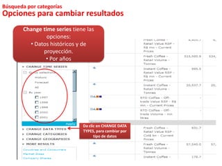 Búsqueda por categoríasOpciones para cambiar resultadosDa clic en el ícono            de estas dos opciones 