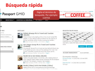 Búsqueda rápida Digita el término de búsqueda. Por ejemplo: COFFEECOFFEE
