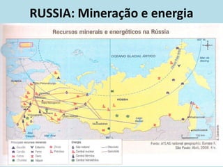 RUSSIA: Mineração e energia
 