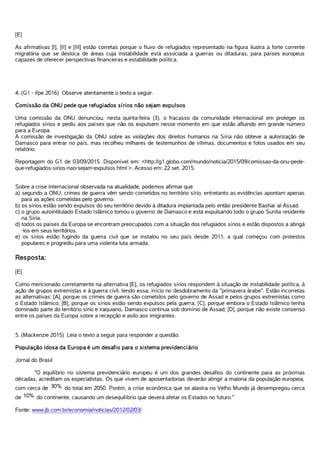 Europa. Exercícios comentados