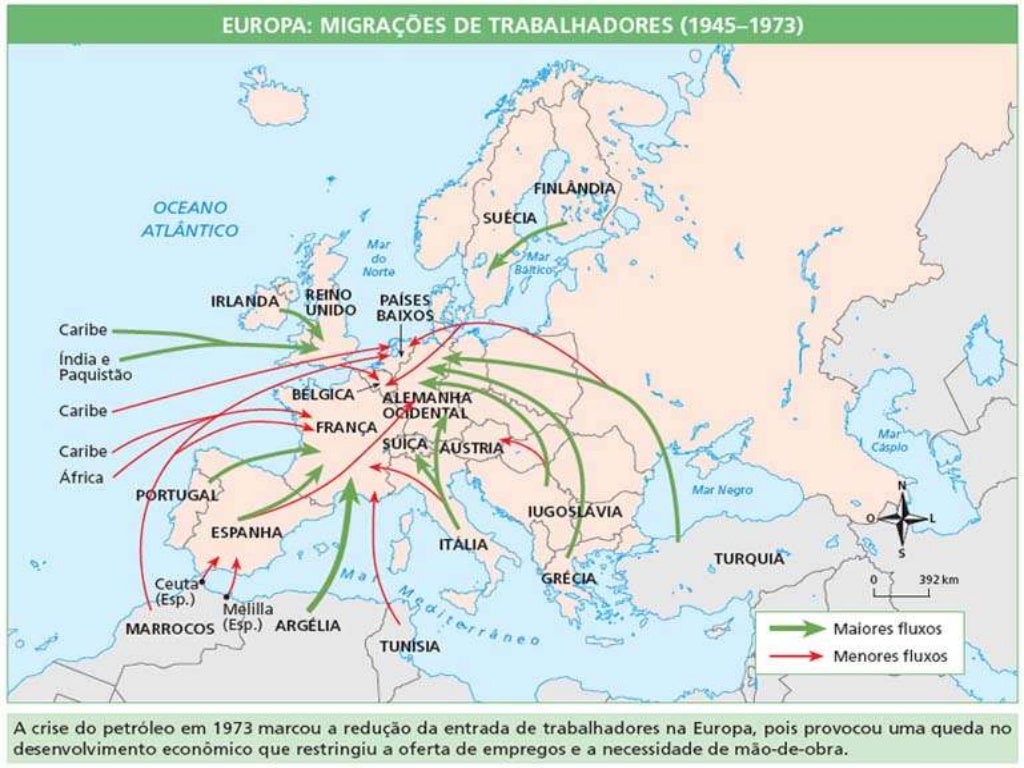 Escreva Como é A Distribuição Da População Europeia Pelo Território