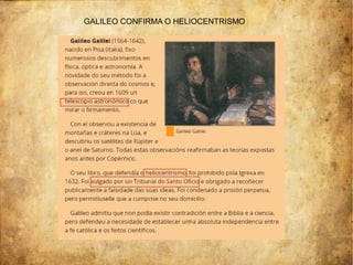 GALILEO CONFIRMA O HELIOCENTRISMO
 