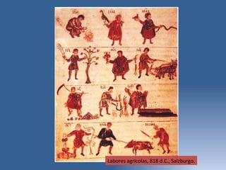Labores agrícolas, 818 d.C., Salzburgo. 