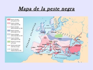 Mapa de la peste negra
 
