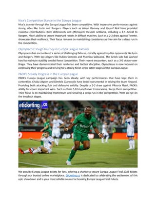 Europa League Final 2025 Swing: Comprehe | DOCX