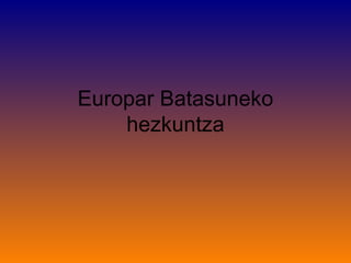 Europar Batasuneko hezkuntza 