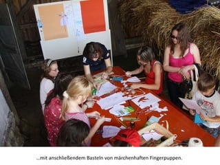 … mit anschließendem Basteln von märchenhaften Fingerpuppen.  