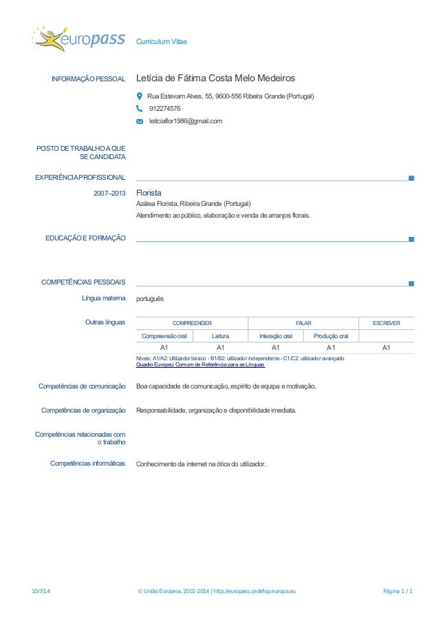 Europass cv-20140710-costa melomedeiros-pt