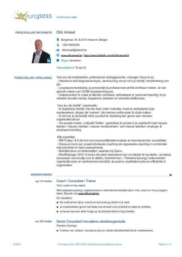 Europass cvdirk ameel mei 2015 nl