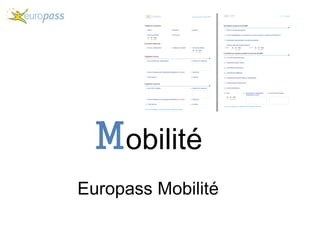 Mobilité
Europass Mobilité
 