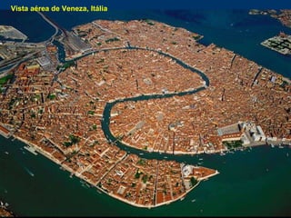Vista aérea de Veneza, Itália 