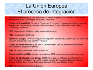 Europa y la union europea | PPT