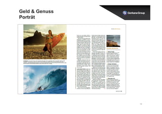 Geld & Genuss 
Porträt 
19 
 