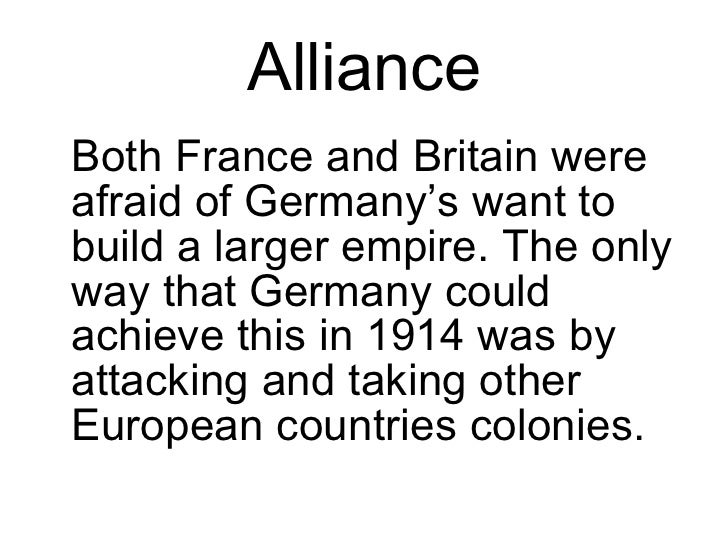 cause of wwi european alliances Nationalism one of the main causes of world war i (otherwise known as the great war) was the growing force of nationalism nationalism (as of dictionarycom) is “a sentiment based on common cultural characteristics that binds a population and often produces a policy of national independence or separatism. cause of wwi european alliances Nationalism one of the main causes of world war i (otherwise known as the great war) was the growing force of nationalism nationalism (as of dictionarycom) is “a sentiment based on common cultural characteristics that binds a population and often produces a policy of national independence or separatism.