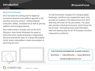Introduction                                                                            #FutureinFocus

Executive Summary
...