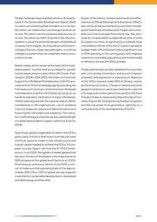 Europe Sustainable Development Report 2025 | PDF