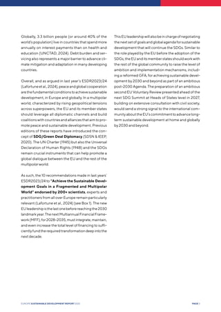 Europe Sustainable Development Report 2025 | PDF