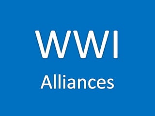 WWI Alliances 