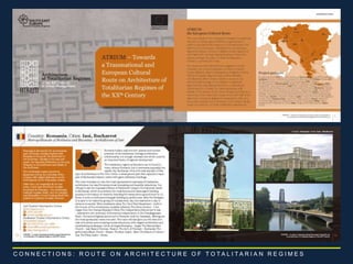 C O N N E C T I O N S : R O U T E O N A R C H I T E C T U R E O F T O T A L I T A R I A N R E G I M E S 
 