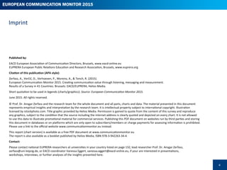 6
The	
  2015	
  ediPon	
  of	
  the	
  European	
  CommunicaPon	
  Monitor	
  provides	
  a	
  direct	
  line	
  into	
  ...