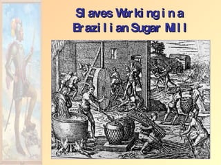 Slaves Working in a  Brazilian Sugar Mill 