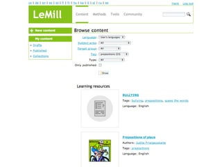 European learning resource community LeMill