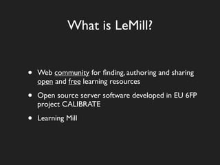 European learning resource community LeMill